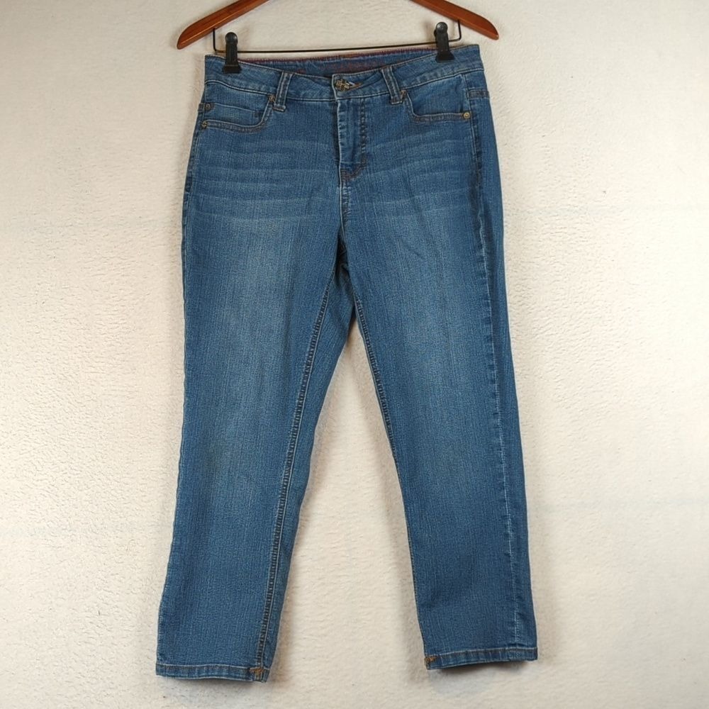 Liverpool Cropped Michelle‎ Capri Denim Jeans 8/29